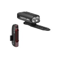 Lezyne Micro Drive 600XL Front and Stick Drive Rear - LED Bike Lights Set USB rechargeable