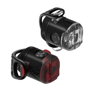 Lezyne Femto USB Drive Front and Rear Bike Lights Set - Black