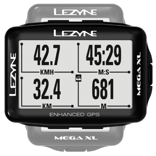 Lezyne Mega XL GPS - Cycling GPS Black