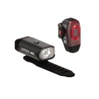 Lezyne Mini Drive 400XL Front and KTV Pro Rear Bike Lights Set - USB rechargeable