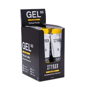 STYRKR - GEL50 Mild Citrus Dual-Carb Energy Gel x12
