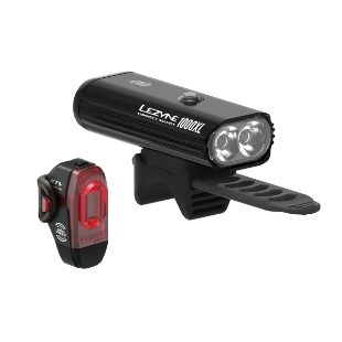 Connect Smart 1000XL | KTV Pro Smart LED Lezyne lights set - front and rear bike lights - Black